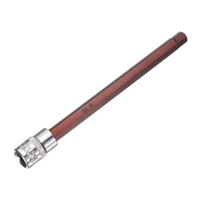 sourcing map 6mm Hex Bit Socket 1/4" Drive SAE S2