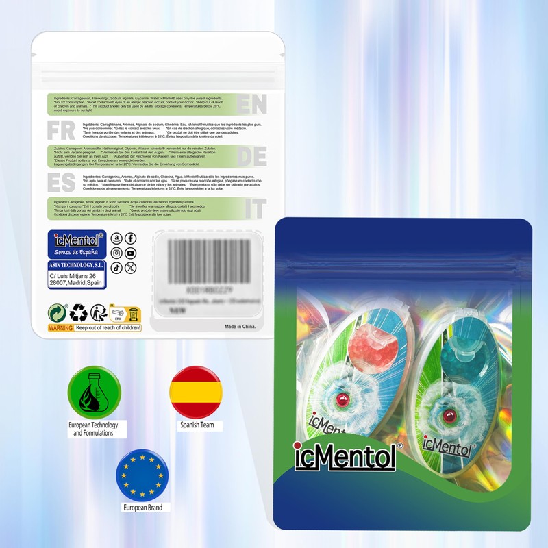 icMentol -200 Capsules Menthol Balls, Aroma Capsule, Aroma Balls, DIY