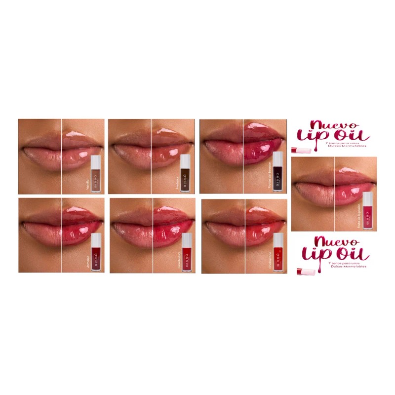 Lip Oil Aceite De Labios Con Aroma Bissú Varios Tonos