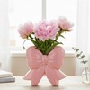Jingmore Bow Vase Coquette Ceramic Vase Pen Holder Makeup Brush