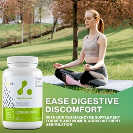 ATP LAB - Enzymatik Control 180 Capsules - Digestive Enzyme Supplement - Digestive Health - Gas Relief for Adults - Digestive Enzymes for Men and Women - 3rd Party Tested - 🍁Formulated & Made in Canada