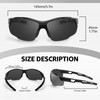 SIPHEW Polarized Sports Sunglasses for Men, Wrap Around Sun Glasses