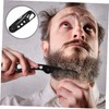 Healvian Portable Stainless Steel Folding Beard Comb for Men Static