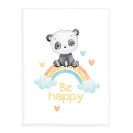 Herding Baby Best Soft Blanket Rainbow Panda 75 x 100 cm 100% Polyester