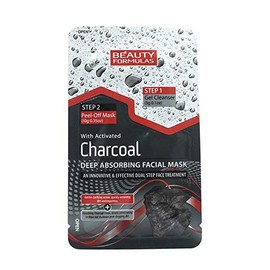 Beauty Formulas Charcoal Deep Absorbing Facial Mask 13g - 2-Step Cleanser & Mask