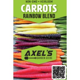 Axel's Garden Seeds Rainbow Blend Carrot Seeds | Heirloom | Non-GMO | Fresh Garden Seeds - 750 Seeds