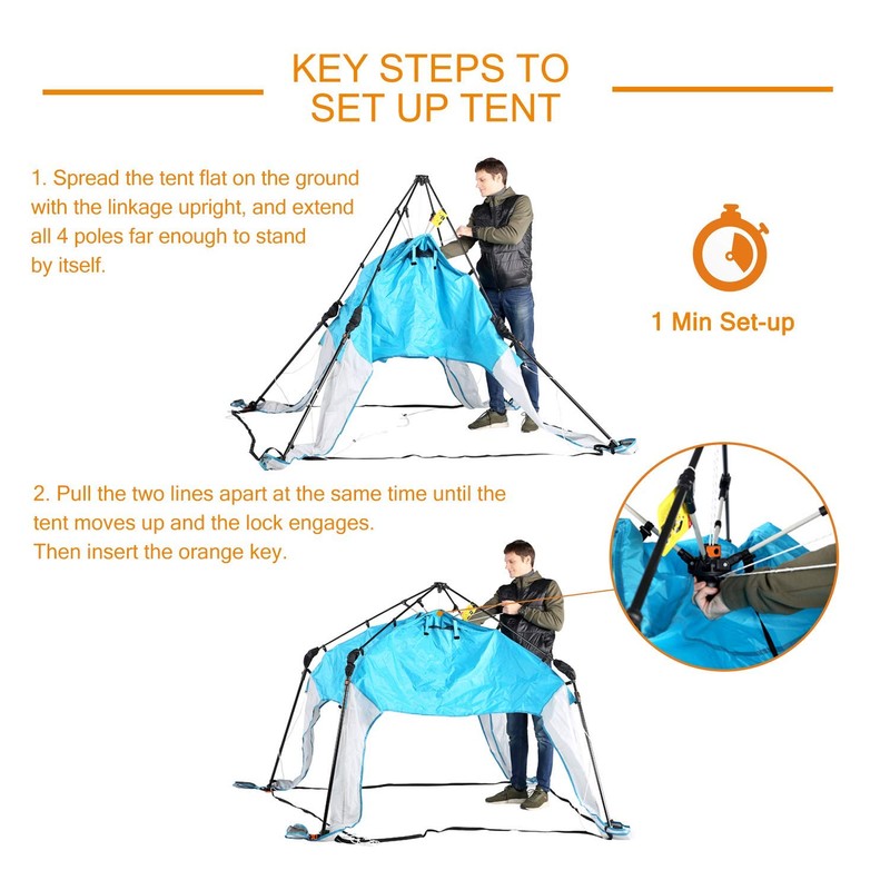 8.2'x8.2' Pop Up Canopy, 2023 Upgraded Outdoor Canopy, Portable Instant
