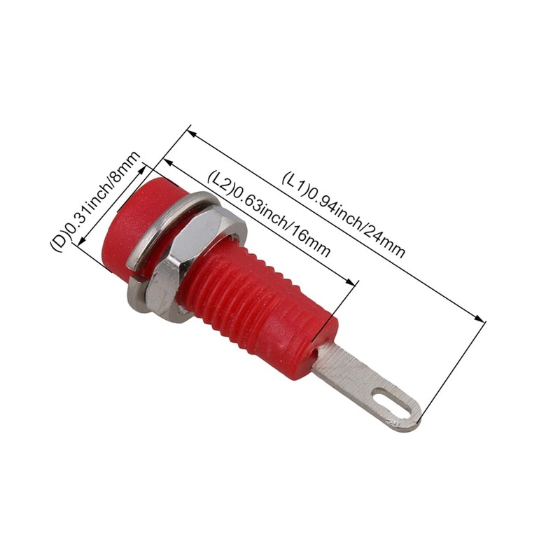 Oiyagai 10Pcs 2mm Multimeter Test Probe Binding Post Banana Jack
