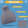 HiFEN® Kids Insulated Fur Lined Layered Hats and Neck Warmer