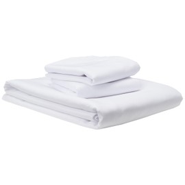 Sonia Moer Super Soft Brushed Microfibre Duvet Cover Set - Non Iron Breathable Hypoallergenic Zippered Duvet Cover & Pillowcase Set - Single/White