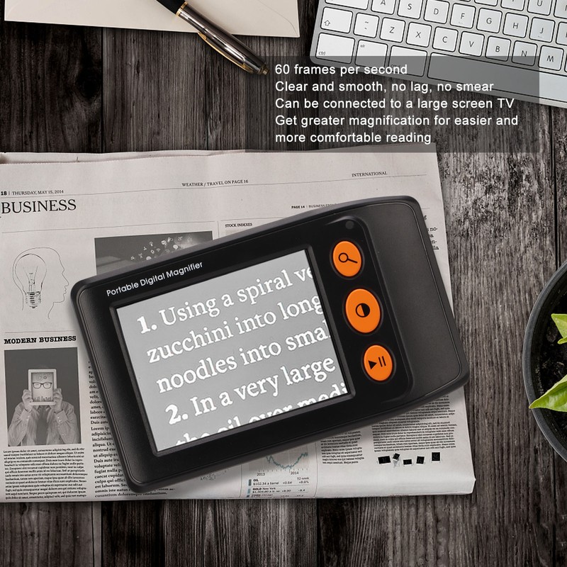 3.5in LCD Screen Electronic Video Magnifier 2x to 25x Zoom