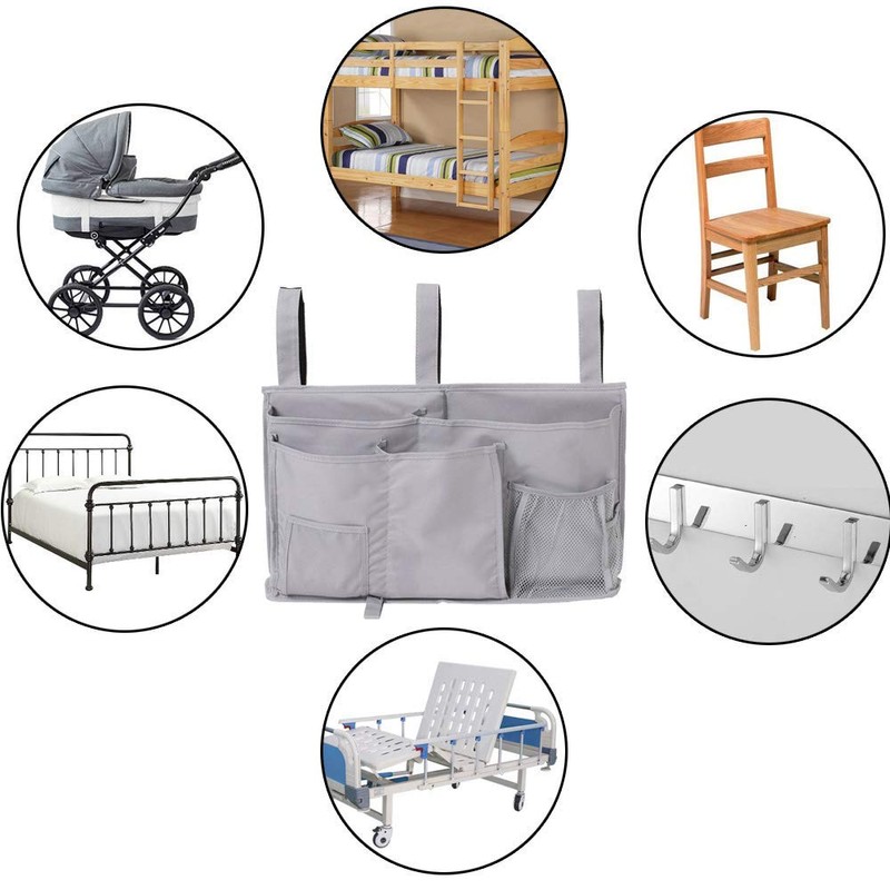Sugaroom Bedside Storage Caddy, Bunk Bed Organizer Bed Storage Pocket