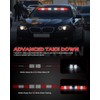 HLauto 604N Emergency Dash Strobe Lights: 2x16.8 inch Red White