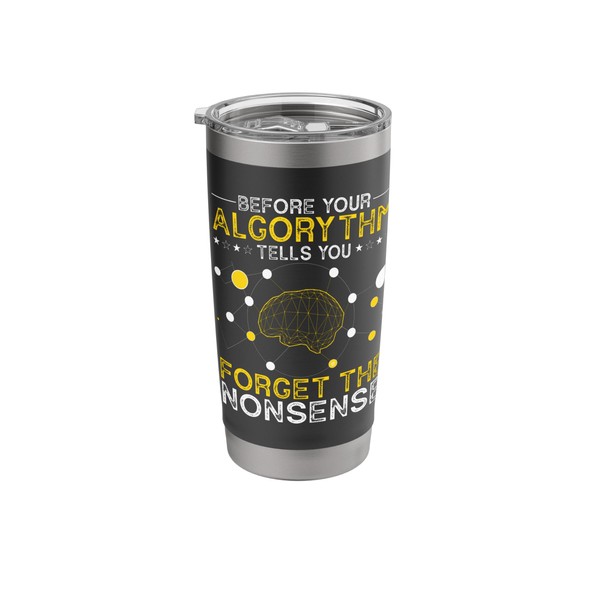Artificial Intelligence Algorithm Programmer AI Developer Stainless Steel Insulated Tumbler