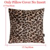 Hodeacc 6 Pack Leopard Printed Series Pillow Covers,Soft Plush Animal