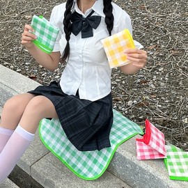 Ultra-Lightweight Portable Waterproof Mini Picnic Mat for One Person Yellow 6ea