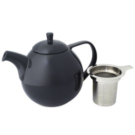 FORLIFE Curve Teapot with Infuser, 45-Ounce, Black Graphite