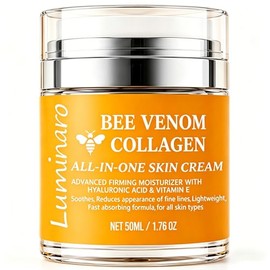 Bee Venom Cream,Instant Neck&Face Lift, Hyaluronic Acid Smooths Wrinkles | Anti Aging with Collagen,Hyaluronic Acid,Vitamin E,Honey Extraction,Visibly Firming & Hydrating