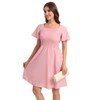 Yiyilina Summer Dress for Women 2025:Casual Short Sleeve Square Neck