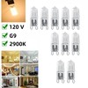 G9 LED Bulb Base Halogen Light Bulb, Warm White 2900K,