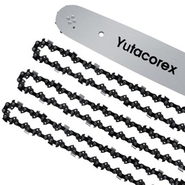 14inch Chainsaw Guide Bar and Chain Combo,Replacement Accessories Fits stihl MSA 220 C-B,MS 194,MS 211,MS 211 C-BE,MS 151 T C-E,MS 194 C-E,MSE 170 C-B,3005 000 4809,3/8,050,50DL(Bar+3 Chains)