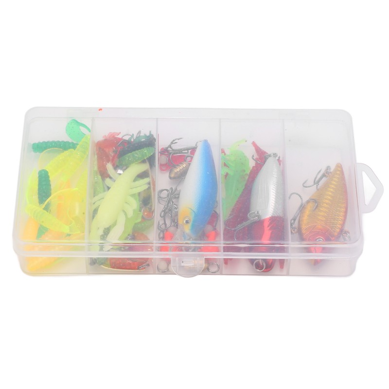 Fishing Tackle Set Soft and Hard Lure Baits Tackle Kit