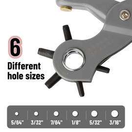 UNCO Leather Multi-Hole Puncher, Belt Punch Tool, Leather Hole Pricane