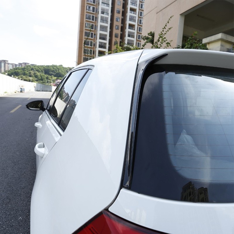 2pcs ABS Car Rear Window Side Wing Spoiler Fits for