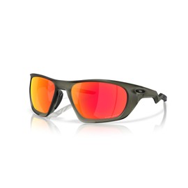 Oakley Men's OO9431 Lateralis Rectangular Sunglasses, Matte Olive Ink/Prizm Ruby, 60 mm
