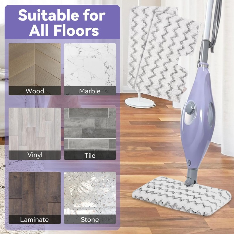 Washable for Shark Steam Mop Replacement Pads: S3501 For Shark