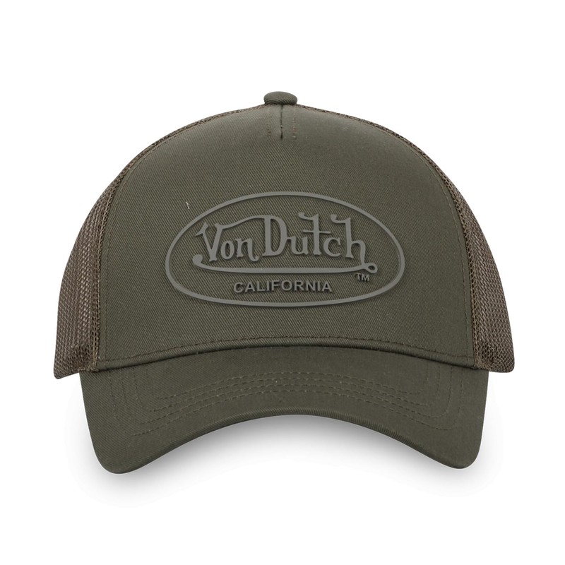 Von Dutch Cap Men and Women Trucker Log Grey L07