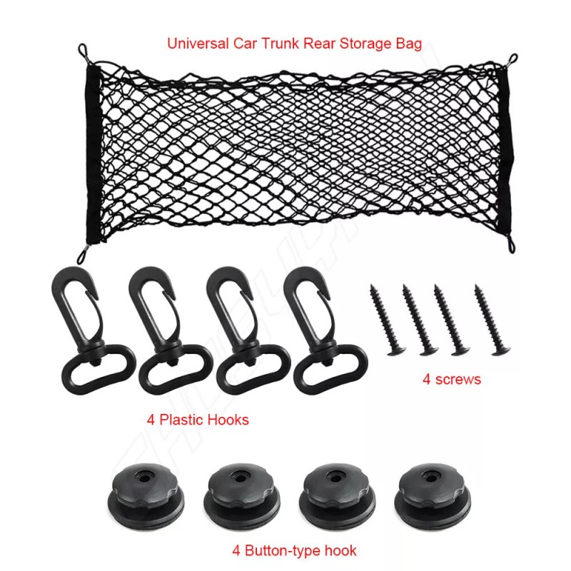 CHUSYYRAY Rear Trunk Envelope Style Mesh Cargo Net for JEEP