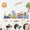 Mestiker Animal Train Wall Sticker Decor Wall Sticker Animals Cute