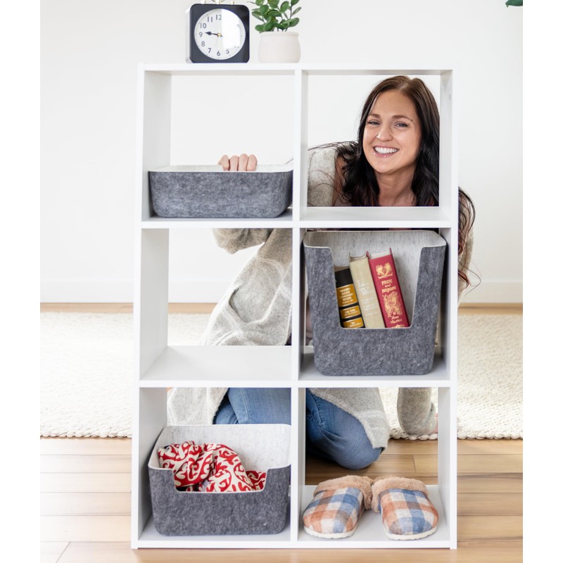 Three by Three Seattle felt·like·it!™ Medium Cubby Storage Bin Set