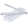 com-four® 5 x Plastic Folding Ruler - 2 Metre Folding