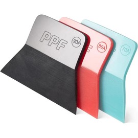 PPF  Vinyl Wrap Tool, 3 In 1 Different Hardness Anti-Scratch Rubber Scraper Soft TPU Mini  Window Tint Tool for  Protection Film,  for Window Cleaning - Color: Multicolor