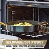 Blue Diamond 4QT Saute Pan with Lid, Non Toxic Induction