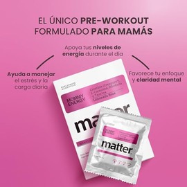 Matter Mommy Energy, Suplementos Alimenticios Creatina para Mujer Creapure, L-Carnitina, Rhodiola y Magnesio, Apoyo a la Energía Estable y Vitalidad D