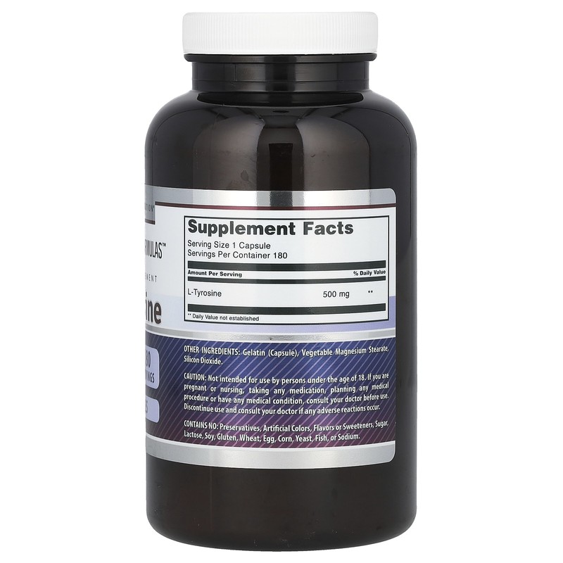 Amazing Fomulas, L-Tyrosine, 500 mg, 180 Capsules