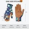 Trifabricy Garden Gloves for Women - Breathable leather Floral Gardening