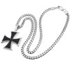 Schmuck-Checker Iron Cross Pendant Stainless Steel Silver Black German Order