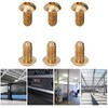 50Pcs Round Hex Socket Screw Copper Fastener Hardware Tools Industrial