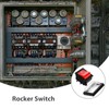 4PCS Rocker Switch ON-OFF DPST 4 with Waterproof Cover, Red