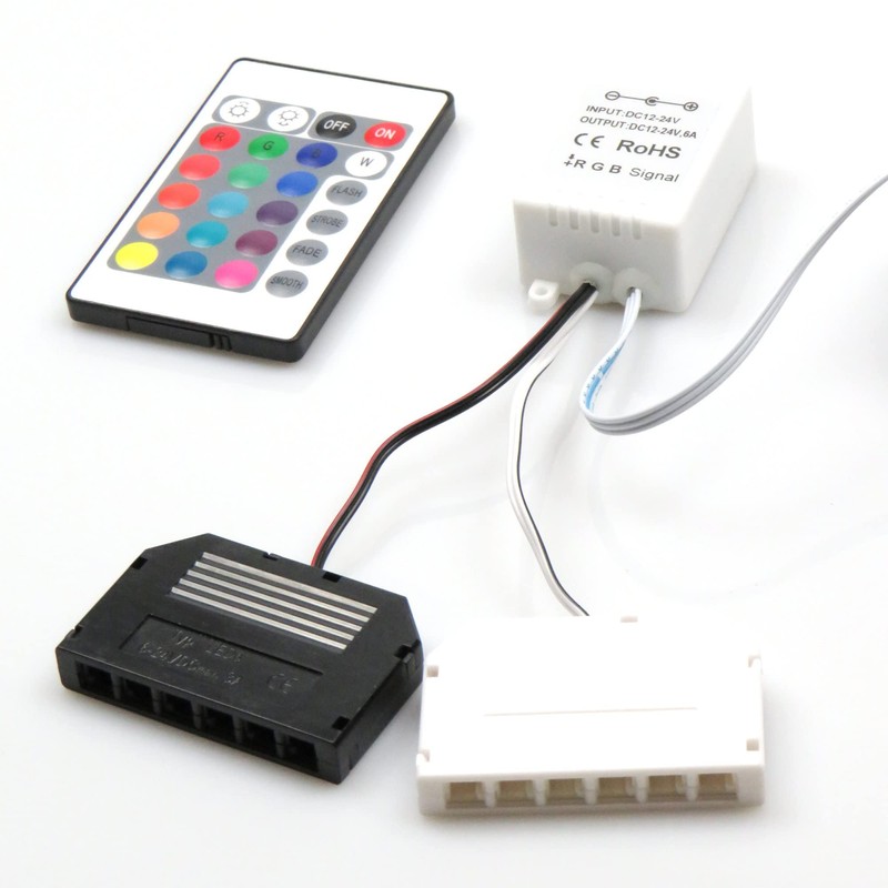 LED RGB Glass Edge Lighting, Shelf and Display Case Lighting,
