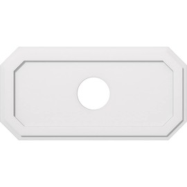 Ekena Millwork CMP40X20ED-07000 Emerald Architectural Grade PVC Contemporary Urethane Ceiling Medallions 40"W x 20"H x 7"ID x 14"C x 1"P