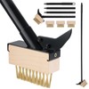 Mitclear Weed Moss Remover Brush with Long Handle(57IN), Crack Weeder