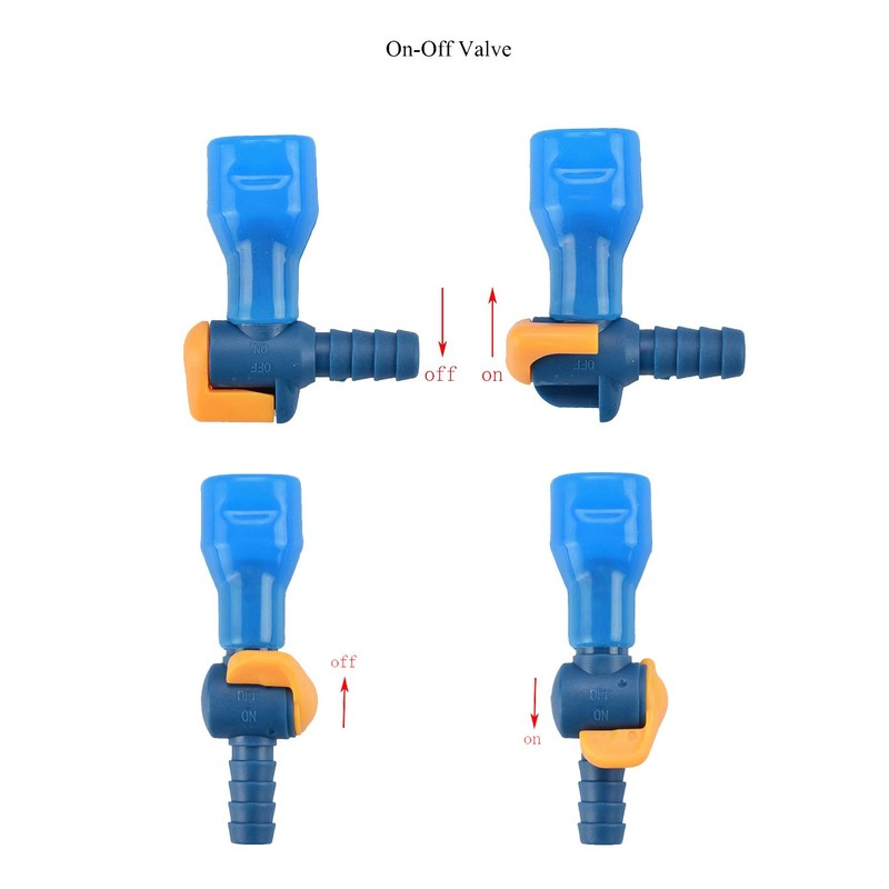 AXEN Bite Valve Replacement Mouthpieces (4 Pack), 2 Pieces Shutoff
