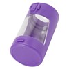 Glow Storage Jar with Grinder LED Waterproof Transparent Glass Seal