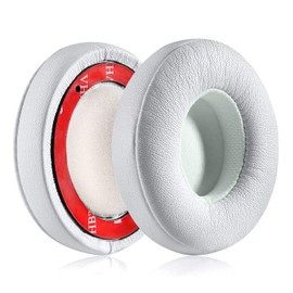 Solo 2 Wired Replacement Earpads - CONVELIFE Ear Cushion Pads with Protein Leather Memory Foam Compatible for Solo2 Wired On-Ear Headphones (NOT FIT Solo 2/3 Wireless) (White)