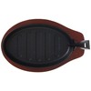 Winco Fajita Platter w/Gripper, 3-pc Set, Cast Iron